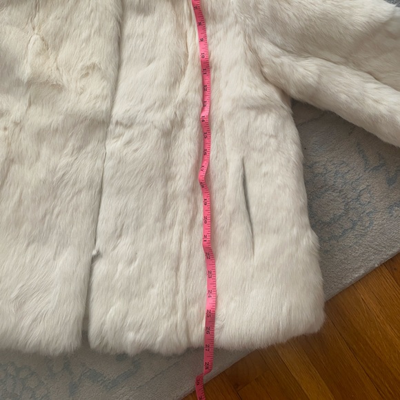 VINTAGE SERGIO VALENTE CREAM RABBIT FUR COAT | EUC | MADE IN FRANCE - Picture 13 of 16